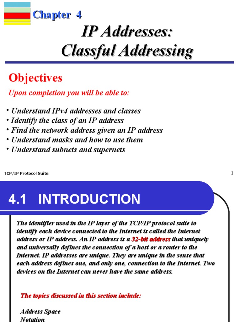 Understanding Classful IP Addressing | PDF | Ip Address | Transmission ...