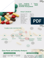 Case Analysis - Vertex Pharmaceuticals: R&D Portfolio Management