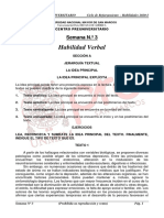 CEPREUNMSM - CICLO REFORZAMIENTO HABILIDADES 2020 - 1 (Semana 3)