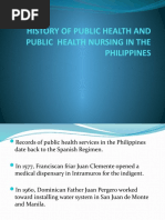 History of Public Health and Public Health Nursing in The Philippines