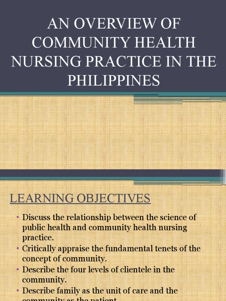 Community Health Nursing in the Philippines | PDF | Community | Health Care