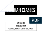 Course Time Table PDF 34293