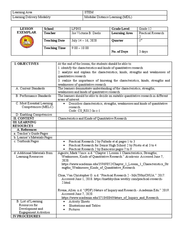 Quantitative Research Characteristics Guide | PDF | Statistics | Experiment