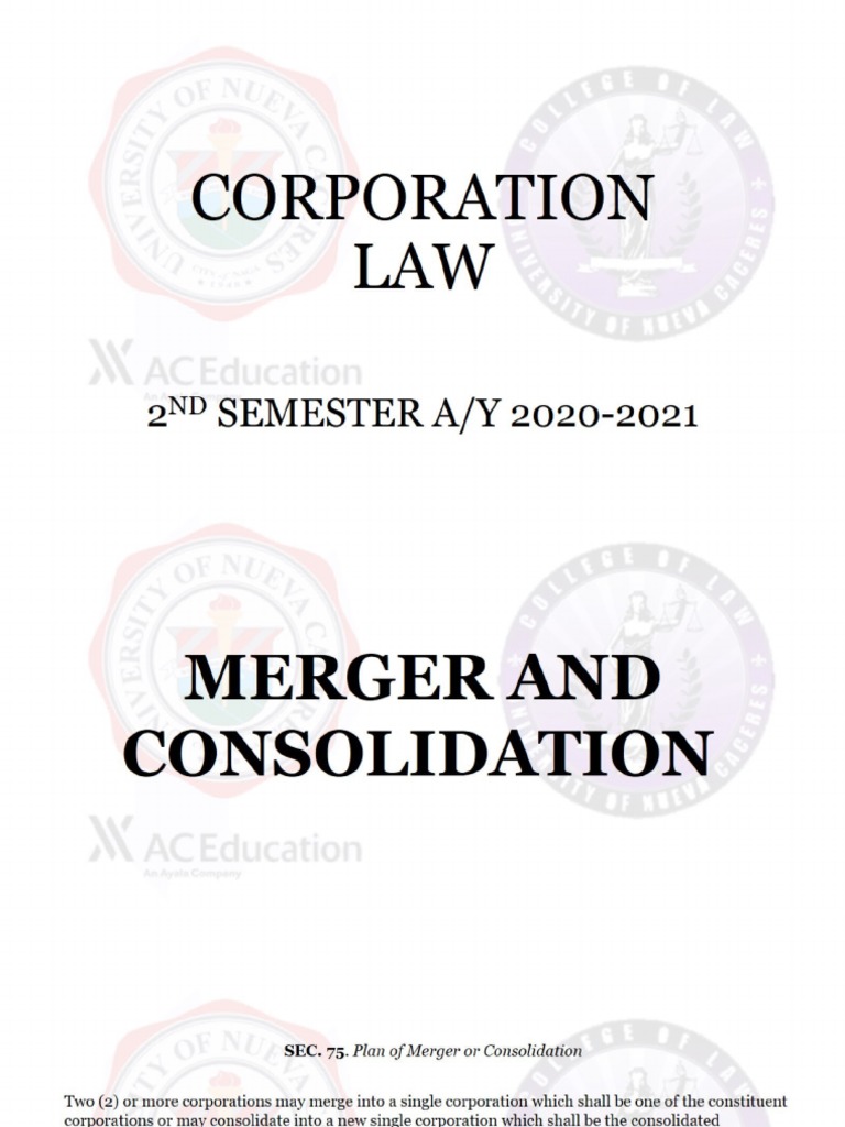 Corporation Law Lecture 8 | PDF | Computers