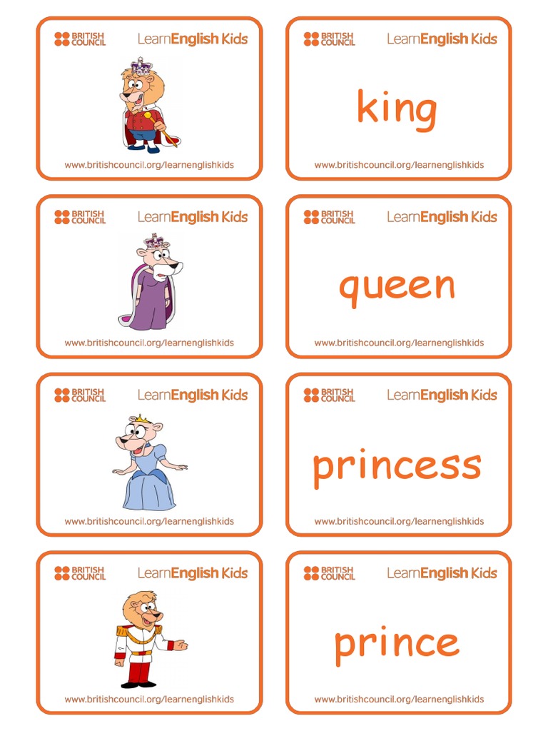 Stories The Princess and The Dragon Flashcards | PDF