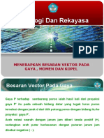 2.2 Menerapkan Besaran Vektor Pada Gaya, Momen Dan Kopel