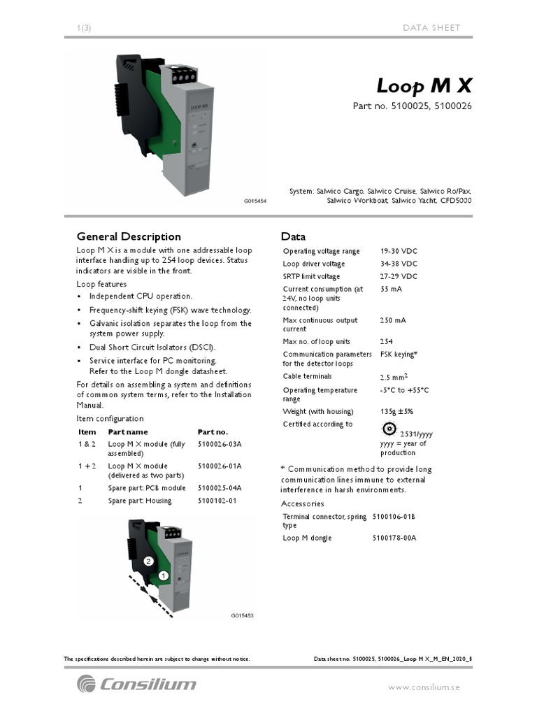 Loop M X Module Data Sheet | PDF | Light Emitting Diode | Electronics