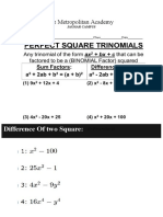 The Metropolitan Academy: Difference of Two Square