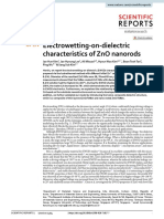 2020, Electrowetting On Dielectric Characteristics of ZnO Nanorods