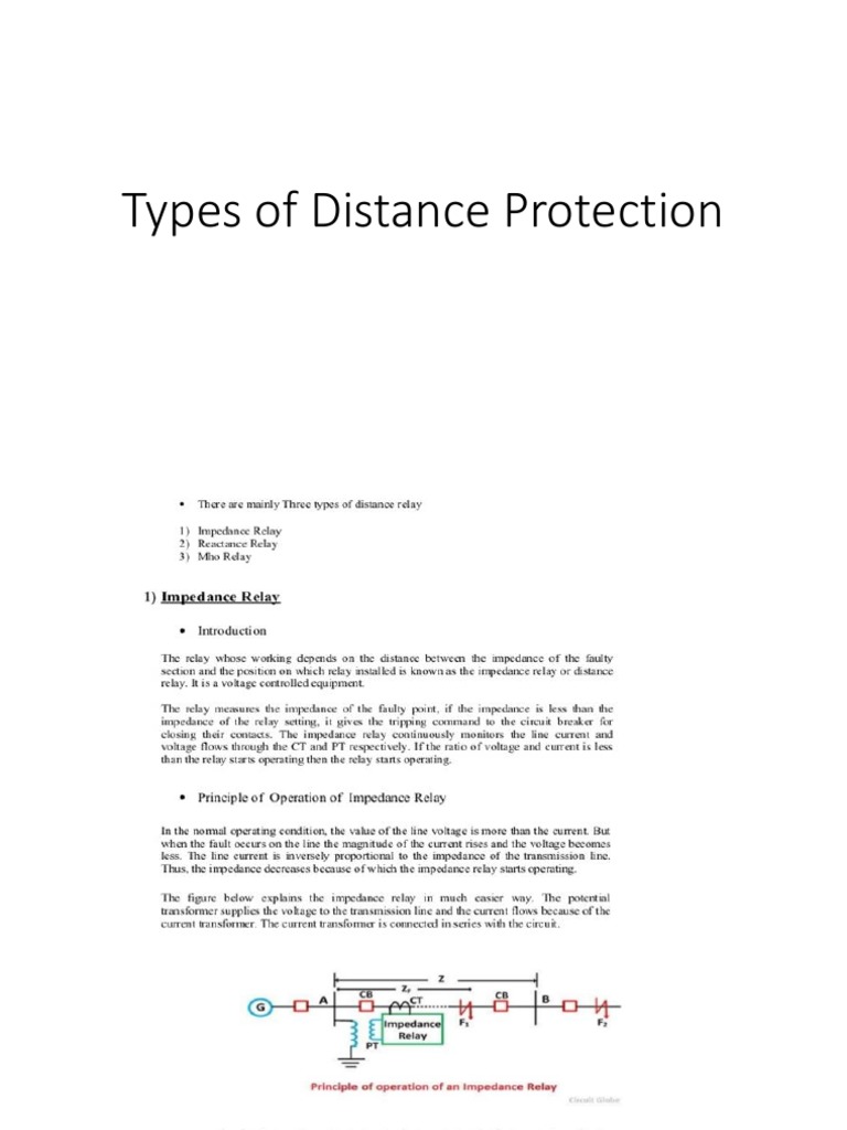 Distance Protection for Transmission Lines | PDF | Relay | Electrical ...