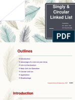 Singly & Circular Linked List