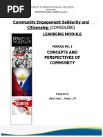 Community Engagement Solidarity and Citizenship Learning Module