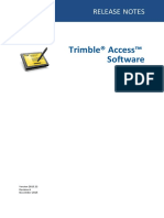 Trimble® Access™ Software: Release Notes
