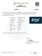 FC/0004862/2021/AP021 15-02-2021: Form 38 Certificate of Fitness