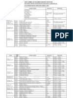 2021 WASSCE Timetable