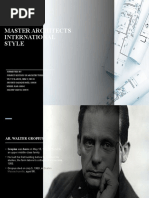 Master Architects - International Style