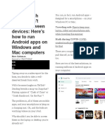 Don'T Switch Betweedon'T Switch Between Devices: Here'S How To Run Android Apps On Windows and Mac Computers