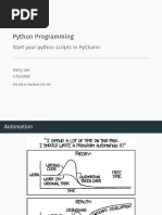 Python Programming: Start Your Python Scripts in Pycharm