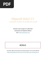 Bonus Comment Evaluer Votre Oral Du Dalf c1