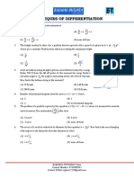 Techniques & Applications of Differentiation