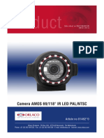 0001047-Брошюра Видеокамера Camera AMOS 69118 IR LED PALNTSC