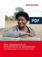 Zimbabwe's Frozen Devolution