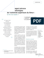 Reprise d'Appui Précoce Dans Les Pathologies de l'Extrémité