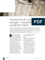 Assessment of In-Situ Concrete Strength - Revised BS EN 13791 and BS EN 12504-1