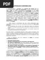 INTRODUÇÃO À MICROBIOLOGIA