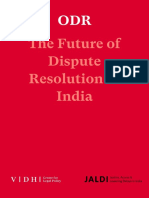 The Future of Dispute Resolution in India - Final Version