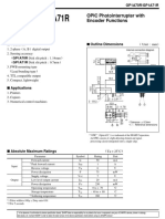 GP1A70R/GP1A71R: OPIC Photointerrupter With Encoder Functions