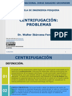 Centrifugación: Problemas: Dr. Walter Ibárcena Fernández