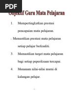 Fail Meja Guru Mata Pelajaran