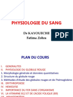 Physiologie Sang