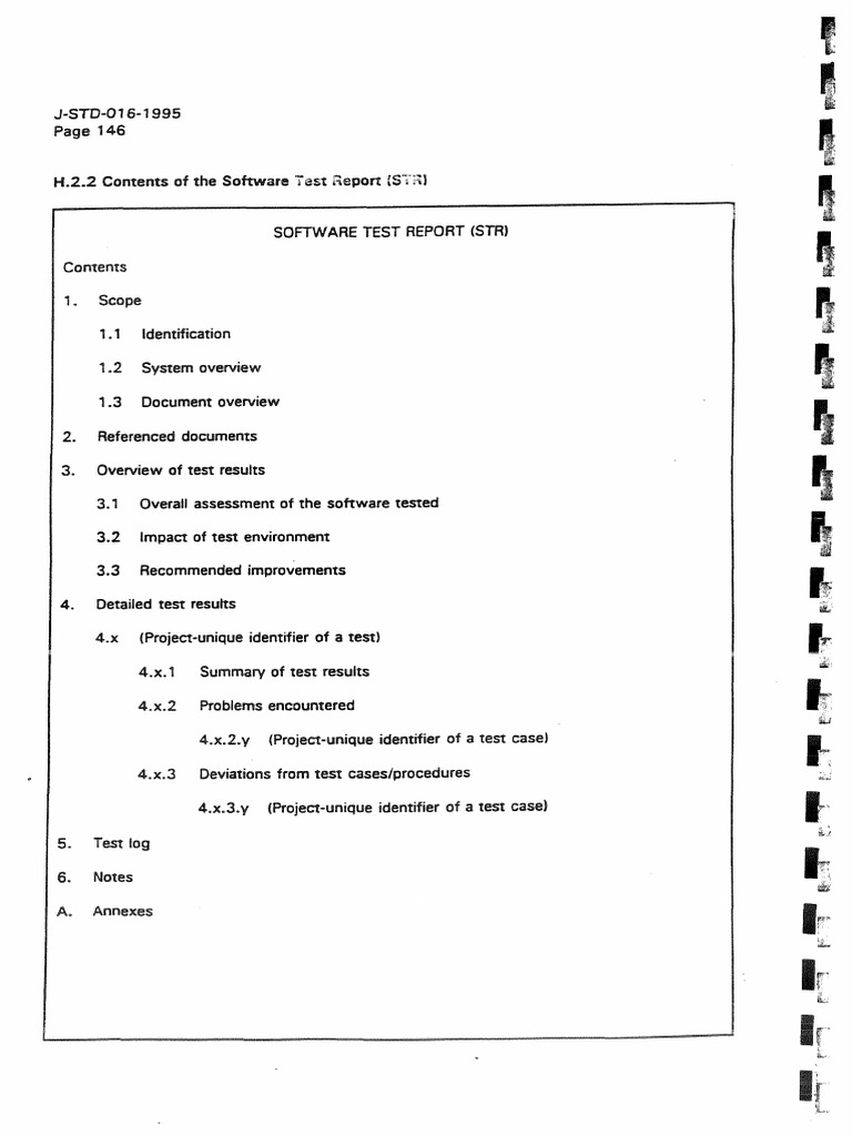 Overview of Software Test Results Identification of Issues
