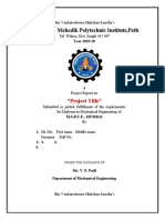 Nanasaheb Mahadik Polytechnic Institute, Peth: "Project Title"