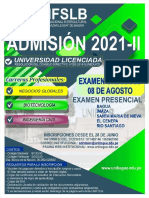 Afiche Examen de Admision