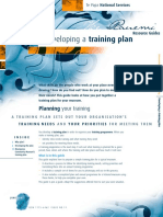 11 Developing a Training Plan 0