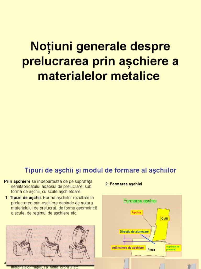 Procesul de Aschiere | PDF
