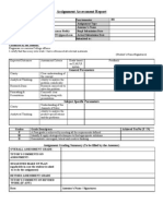 Assignment Assessment Report: General Parameters