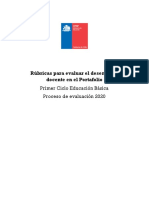 Evaluación docente a través de portafolios y rúbricas