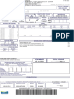 Nota fiscal de serviços de água e esgoto com detalhes de consumo e pagamento