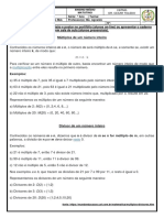 Múltiplos de Um Número Inteiro: Multiplicação