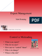 Export Management