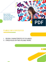 Stress Rules On Two-Syllable Word: Group 2