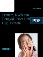 Demam, Nyeri Dan Bengkak Pasca Cabut Gigi, Pernah