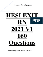 Hesi Exit RN 2021 v1 160 Questions