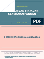 Sejarah Dan Tinjauan Keamanan Pangan