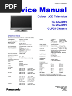 Panasonic TX26LXD60 Service Manual