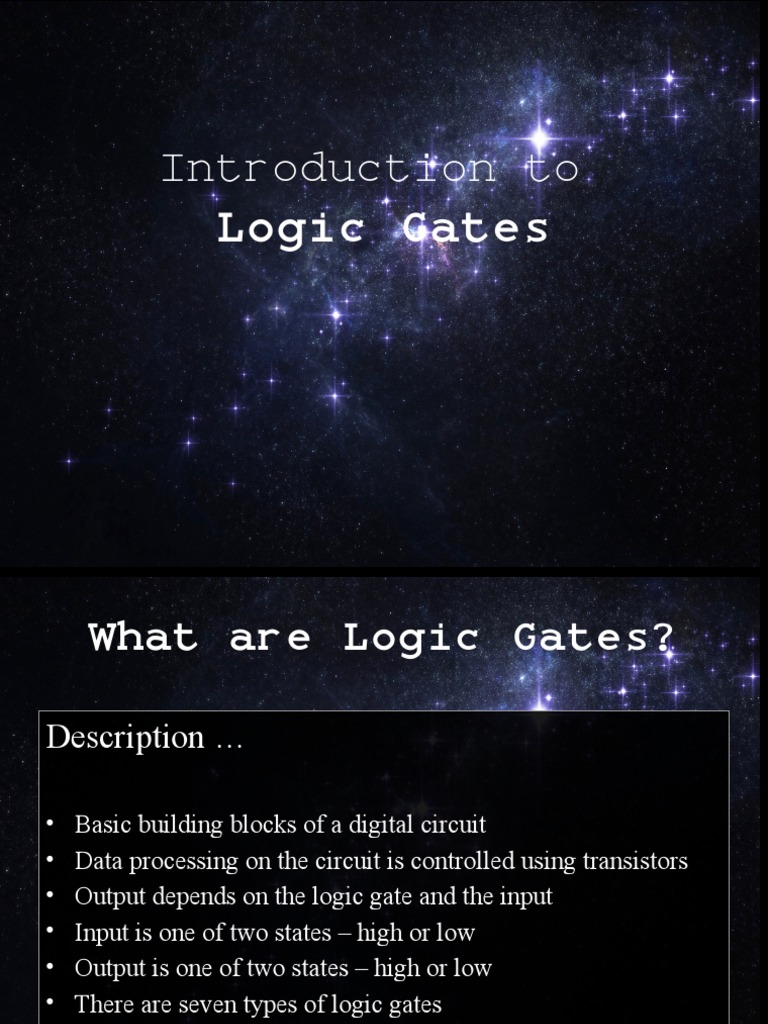 Introduction To Logic Gates PDF